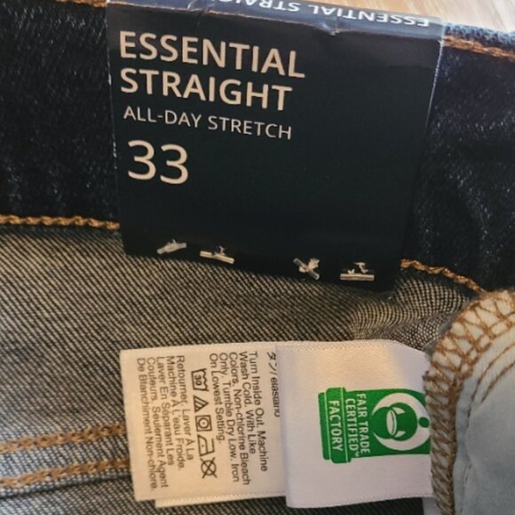NEW NWT! J.CREW ESSENTIAL STRAIGHT LEG JEANS STRETCH HIGH RISE CROPPED sz 33 - Picture 7 of 7